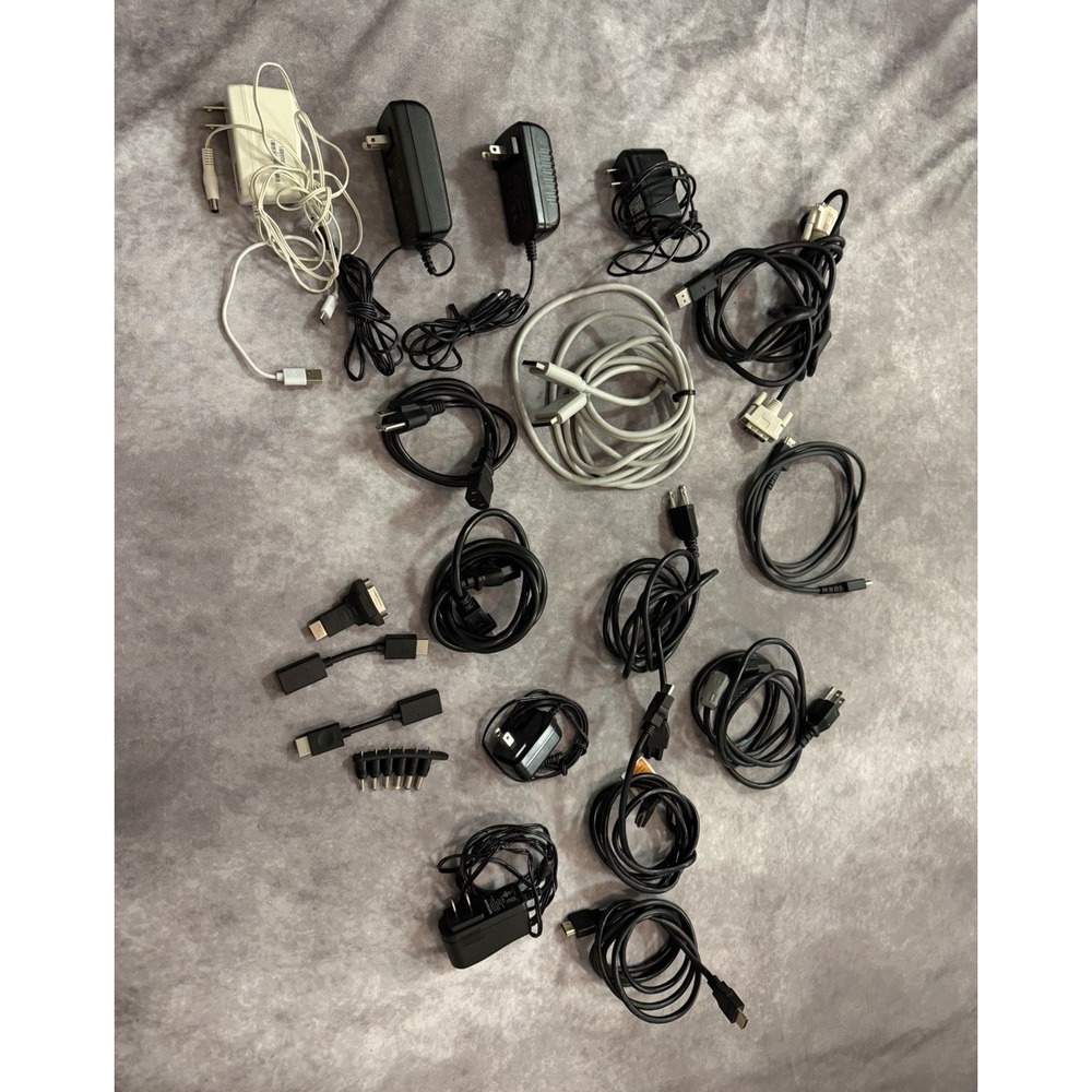Mixed Lot Cables & Power Adapters, Universal Compatible, USB Charging